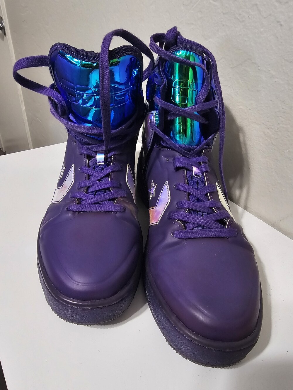 Converse ERX Impress Mens Size 7 High Top Iridescent Court Purple New